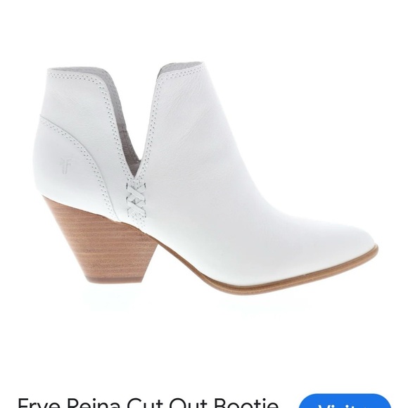 Frye White Ankle Booties - Picture 2 of 14